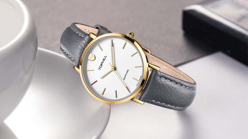 TOPHILL Elegant Ladies Wristwatches Fashion Simple Minimalism Style Stainless Steel Women Watches